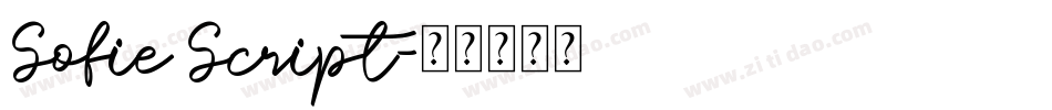 Sofie Script字体转换